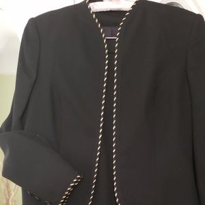 Black Wool Skirt Suit